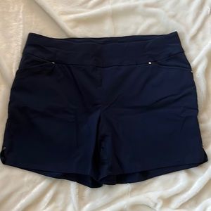 INC. navy pull on shorts